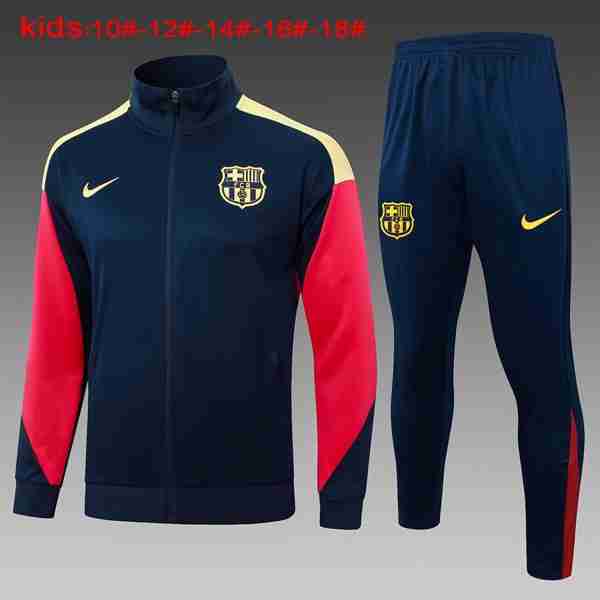 Niños Chandal Barcelona 2024-2025 Azul Amarillo 3 Chandal Ninos FC Barcelona 2024 2025 Azul Amarillo