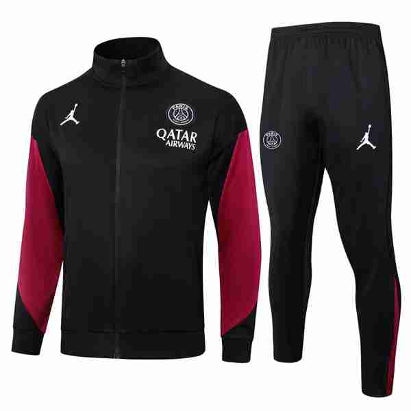 Chandal PSG 2024-2025 Negro Rojo Chandal Paris Saint Germain 2024 2025 Negro Rojo