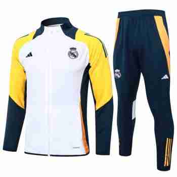 Chandal Real Madrid 2024 2025 Blanco Amarillo