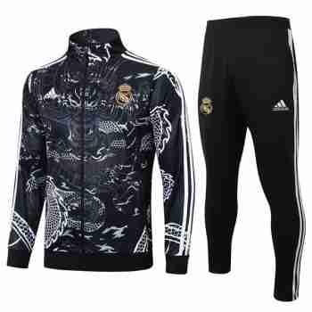 Chandal Real Madrid 2024 2025 Negro Blanco