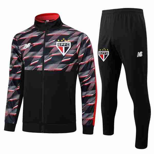 Chandal Sao Paulo 2024-2025 Negro Rojo 3 Chandal Sao Paulo 2024 2025 Negro Rojo