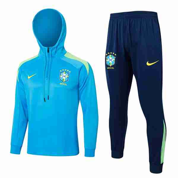 Sudadera Con Capucha Brasil 2024-2025 Azul 3 Sudadera Con Capucha Brasil 2024 2025 Azul