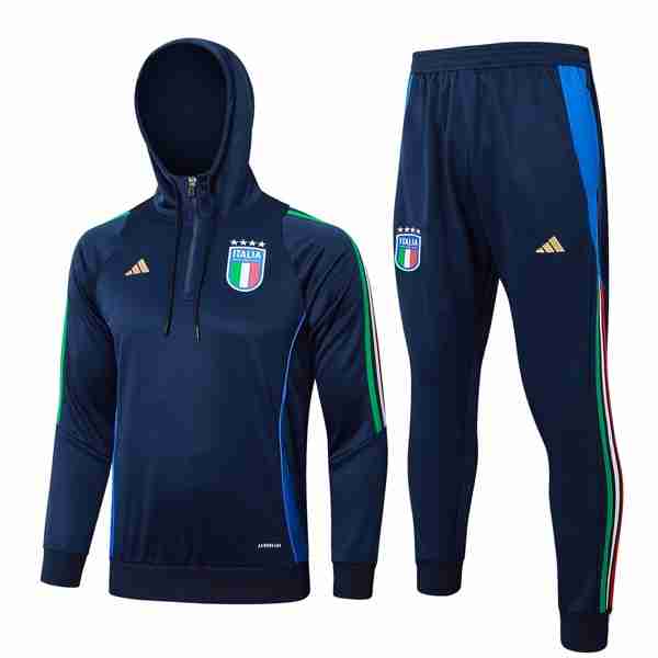 Sudadera Con Capucha Italia 2024-2025 Azul 3 Sudadera Con Capucha Italia 2024 2025 Azul