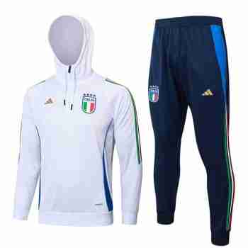 Sudadera Con Capucha Italia 2024 2025 Blanco