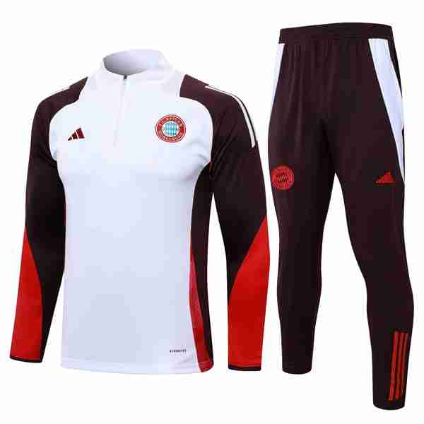 Sudadera De Training Bayern Munich 2024-2025 Blanco 3 Sudadera Entrenamiento Bayern Munich 2024 2025 Blanco