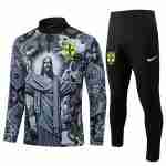Sudadera Entrenamiento Brasil 2024 2025 Gris