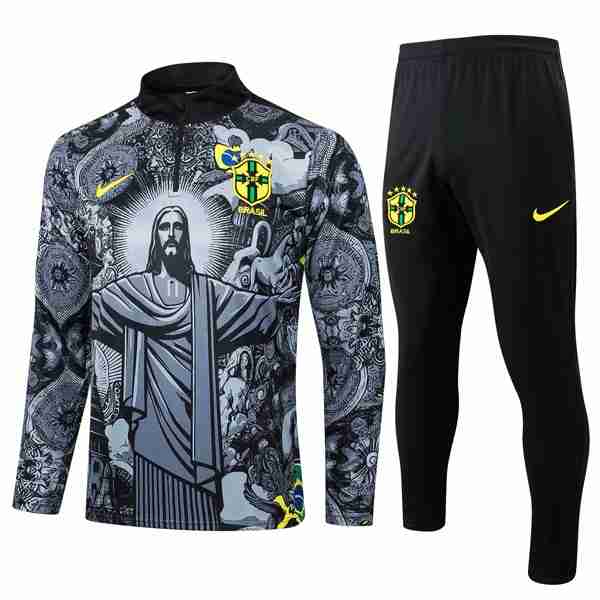 Sudadera De Training Brasil 2024-2025 Gris 3 Sudadera Entrenamiento Brasil 2024 2025 Gris