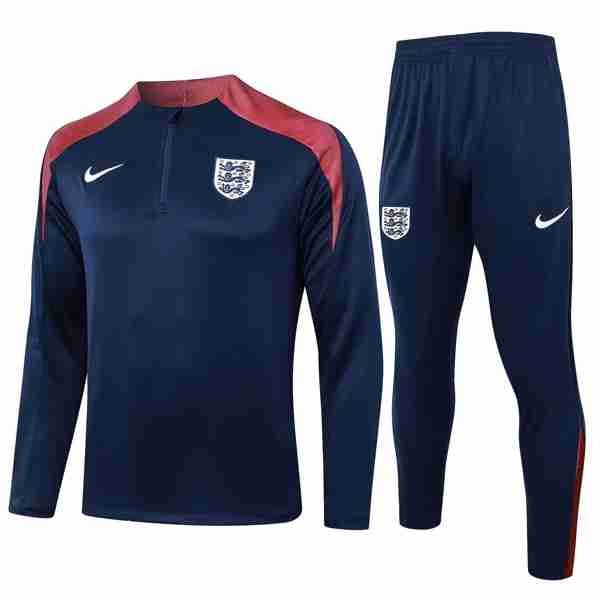 Sudadera De Training Inglaterra 2024-2025 Azul Rojo 3 Sudadera Entrenamiento Inglaterra 2024 2025 Azul Rojo