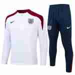 Sudadera Entrenamiento Inglaterra 2024 2025 Blanco Rojo