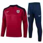 Sudadera Entrenamiento Inglaterra 2024 2025 Rojo Negro