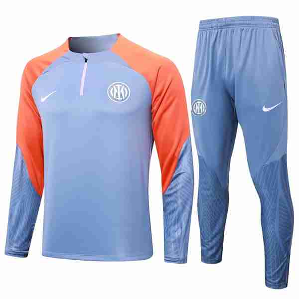 Sudadera De Training Inter Milan 2024-2025 Gris Naranja 3 Sudadera Entrenamiento Inter Milan 2024 2025 Gris Naranja