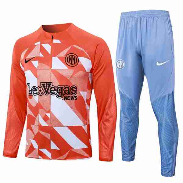 Sudadera De Training Inter Milan 2024-2025 Naranja Blanco 3 Sudadera Entrenamiento Inter Milan 2024 2025 Naranja Blanco