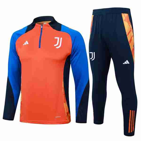 Sudadera De Training Juventus 2024-2025 Naranja Azul 3 Sudadera Entrenamiento Juventus 2024 2025 Naranja Azul