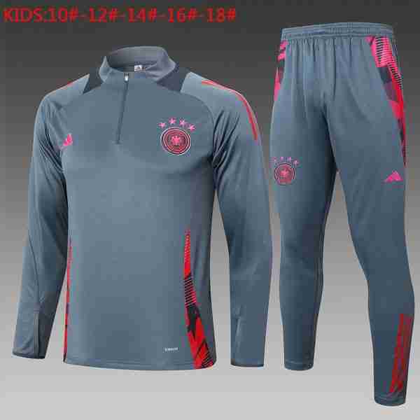 Niños Sudadera De Training Alemania 2024-2025 Gris Rosa 3 Sudadera Entrenamiento Ninos Alemania 2024 2025 Gris Rosa