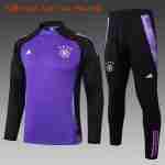 Sudadera Entrenamiento Ninos Alemania 2024 2025 Purpura Negro