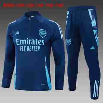 Sudadera Entrenamiento Niños Arsenal 2024 2025 Azul