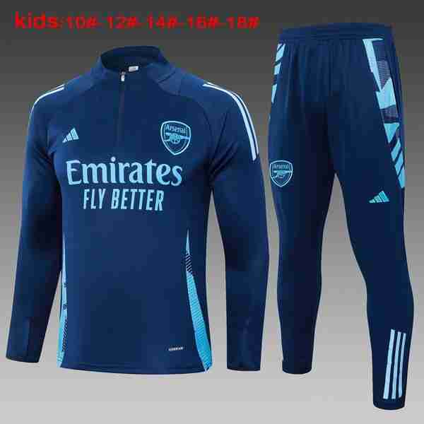 Niños Sudadera De Training Arsenal 2024-2025 Azul 3 Sudadera Entrenamiento Ninos Arsenal 2024 2025 Azul