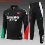 Sudadera Entrenamiento Niños Arsenal 2024 2025 Negro