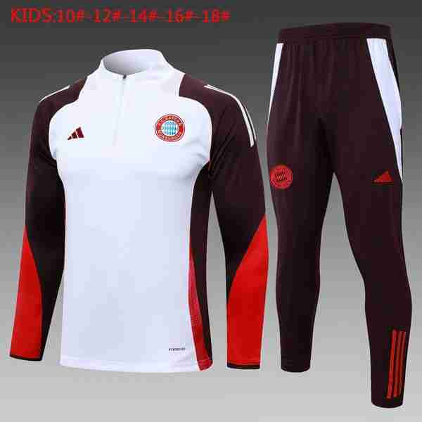 Niños Sudadera De Training Bayern Munich 2024-2025 Blanco Purpura Sudadera Entrenamiento Ninos Bayern Munich 2024 2025 Blanco Purpura