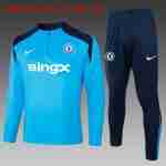 Sudadera Entrenamiento Niños Chelsea 2024 2025 Azul