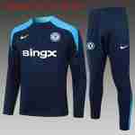 Sudadera Entrenamiento Niños Chelsea 2024 25 Azul