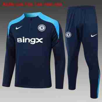 Sudadera Entrenamiento Niños Chelsea 2024 25 Azul
