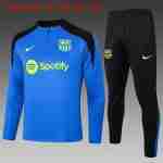 Sudadera Entrenamiento Niños FC Barcelona 2024 2025 Azul Negro