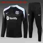 Sudadera Entrenamiento Niños FC Barcelona 2024 2025 Negro Gris