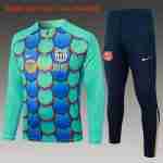 Sudadera Entrenamiento Niños FC Barcelona 2024 2025 Verde Azul