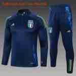 Sudadera Entrenamiento Niños Italia 2024 2025 Azul