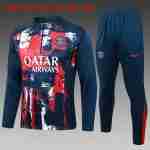 Sudadera Entrenamiento Niños Paris Saint Germain 2024 2025 Azul Rojo