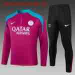 Sudadera Entrenamiento Niños Paris Saint Germain 2024 2025 Purpura Rojo
