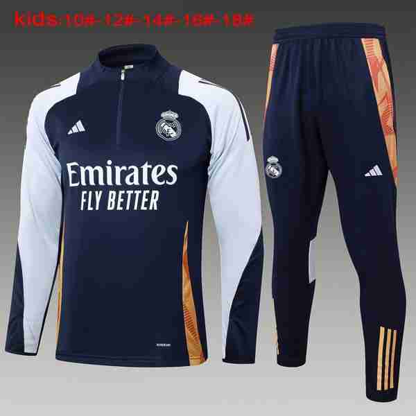 Niños Sudadera De Training Real Madrid 2024-2025 Azul 5 Sudadera Entrenamiento Ninos Real Madrid 2024 2025 Azul