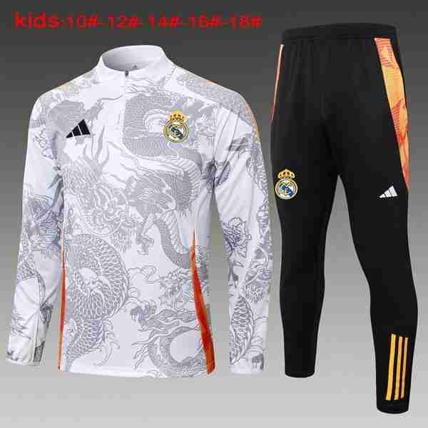 Niños Sudadera De Training Real Madrid 2024-2025 Gris 3 Sudadera Entrenamiento Ninos Real Madrid 2024 2025 Gris