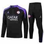 Sudadera Entrenamiento Paris Saint Germain 2024 2025 Negro Purpura