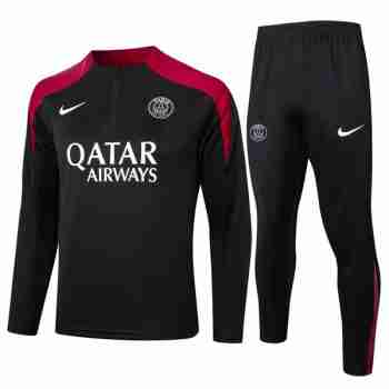 Sudadera Entrenamiento Paris Saint Germain 2024 2025 Negro Rojo