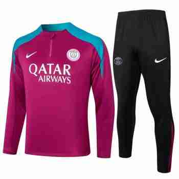 Sudadera Entrenamiento Paris Saint Germain 2024 2025 Purpura Rojo