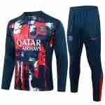 Sudadera Entrenamiento Paris Saint Germain 2024 2025 Rojo Azul