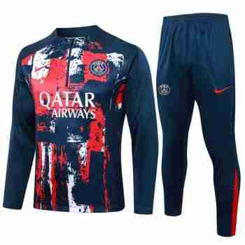 Sudadera Entrenamiento Paris Saint Germain 2024 2025 Rojo Azul