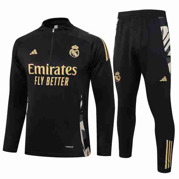 Sudadera De Training Real Madrid 2024-2025 Negro 3 Sudadera Entrenamiento Real Madrid 2024 2025 Negro