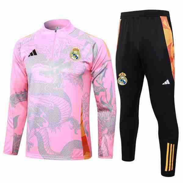 Sudadera De Training Real Madrid 2024-2025 Rosa 3 Sudadera Entrenamiento Real Madrid 2024 2025 Rosa