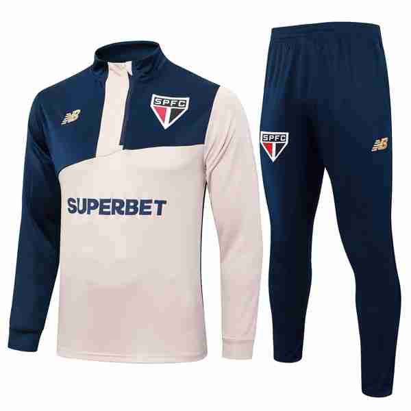 Sudadera De Training Sao Paulo 2024-2025 Amarillo Azul 3 Sudadera Entrenamiento Sao Paulo 2024 2025 Amarillo Azul
