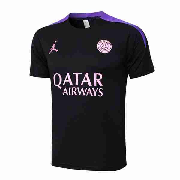 Camiseta Entrenamiento PSG 2024-2025 Negro Purpura Tailandia Camiseta Entrenamiento Paris Saint Germain 2024 2025 Negro Purpura