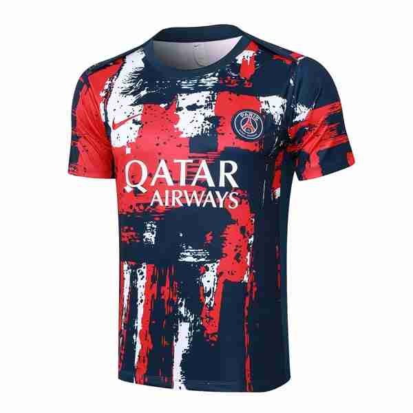 Camiseta Entrenamiento PSG 2024-2025 Rojo Azul Tailandia Camiseta Entrenamiento Paris Saint Germain 2024 2025 Rojo Azul