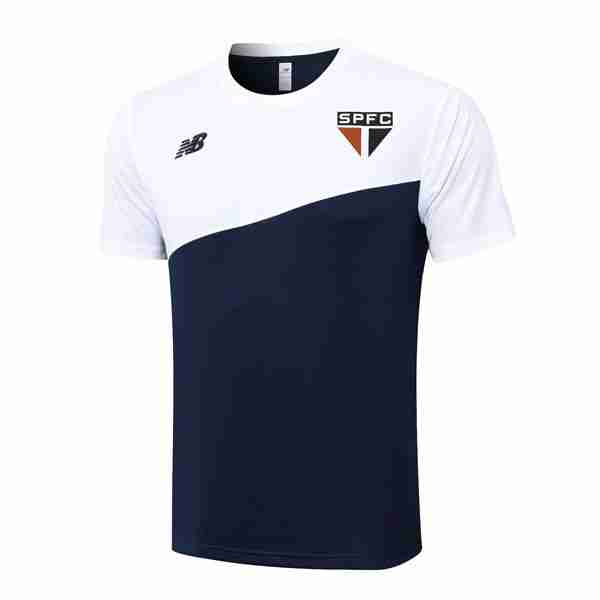 Camiseta Entrenamiento Sao Paulo 2024-2025 Blanco Azul Tailandia Camiseta Entrenamiento Sao Paulo 2024 2025 Blanco Azul