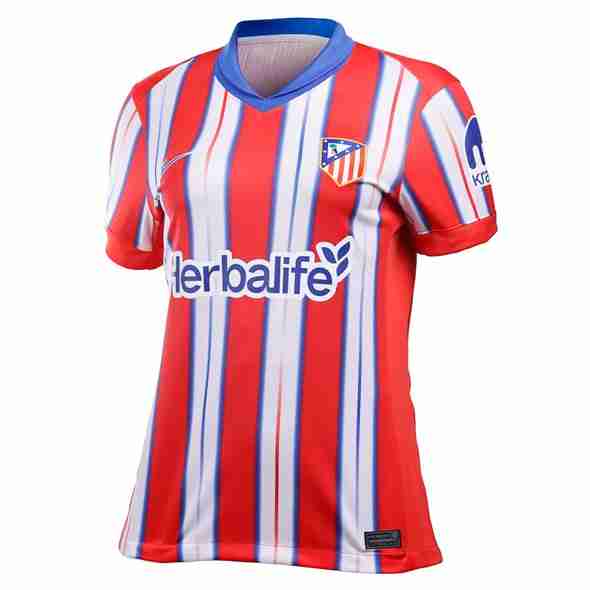 Camiseta Atletico Madrid 1ª Mujer 2024-2025 Tailandia Camiseta Primera Atletico De Madrid Mujer 2024 2025