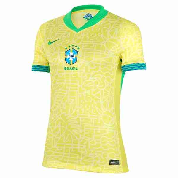 Camiseta Brasil 1ª Mujer 2024 Tailandia Camiseta Primera Brasil Mujer 2024