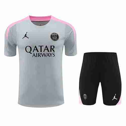 Tailandia Conjunto Camiseta Entrenamiento Paris Saint Germain 2024 2025 Gris Tailandia Conjunto Camiseta Entrenamiento Paris Saint Germain 2024 2025 Gris