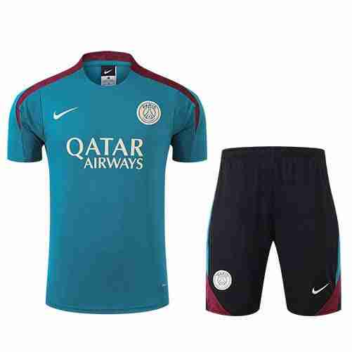 Tailandia Conjunto Camiseta Entrenamiento Paris Saint Germain 2024 2025 Verde Tailandia Conjunto Camiseta Entrenamiento Paris Saint Germain 2024 2025 Verde