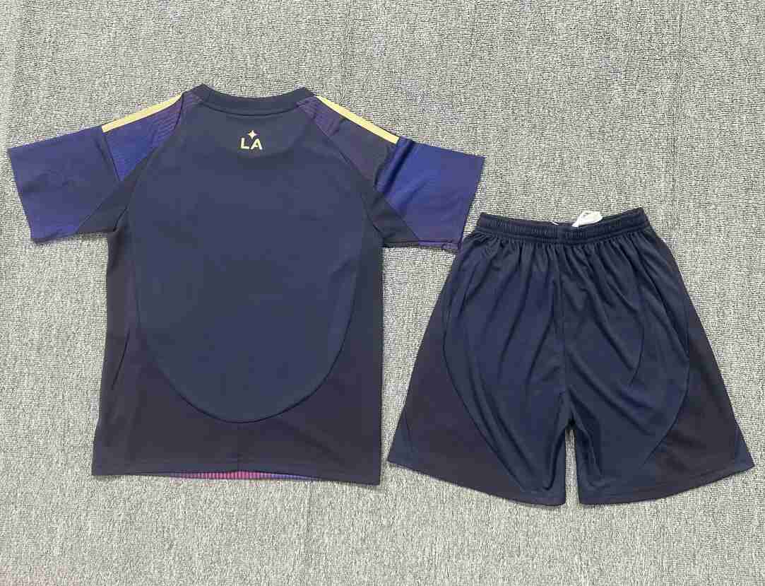 Camiseta Los Angeles Galaxy Niños Conjunto Niños Segunda 2025 2026_1
